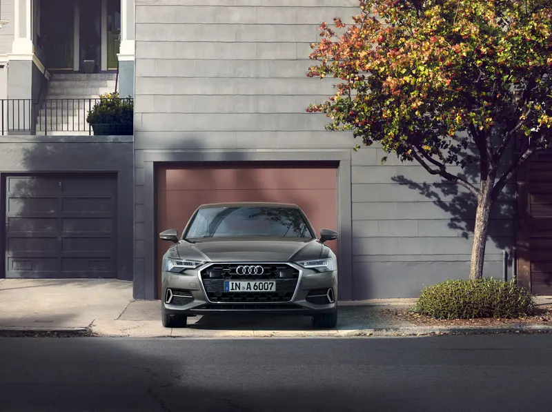 ภาพรถ Audi A6 ของแท้จากสื่อทางการของผู้ผลิต ใช้ประกอบการเลือกไซซ์ยางให้ตรงรุ่น