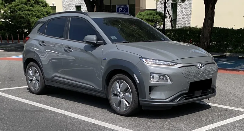 ภาพรถ Hyundai Kona Electric คันจริง ใช้ประกอบการเลือกไซซ์ยางให้ตรงรุ่น