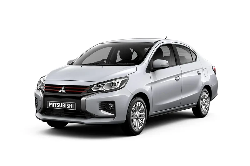 ภาพรถ Mitsubishi Attrage ของแท้จากสื่อทางการของผู้ผลิต ใช้ประกอบการเลือกไซซ์ยางให้ตรงรุ่น