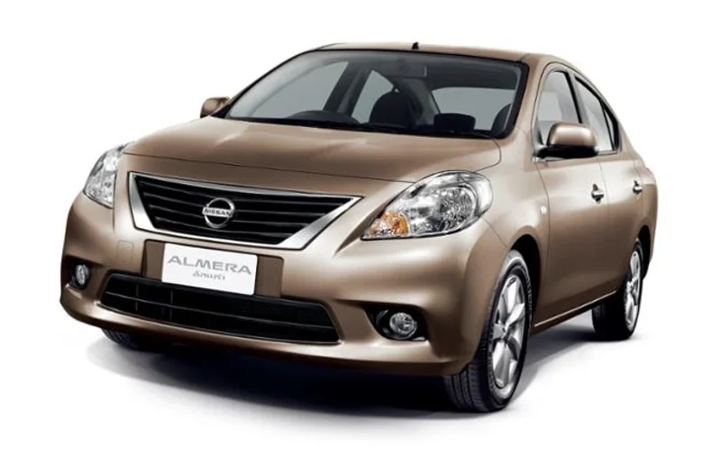 ภาพรถ Nissan Almera รุ่นเก่า ของแท้จากสื่อทางการของผู้ผลิต ใช้ประกอบการเลือกไซซ์ยางให้ตรงรุ่น