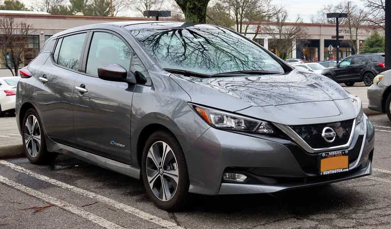 ภาพรถ Nissan Leaf คันจริง ใช้ประกอบการเลือกไซซ์ยางให้ตรงรุ่น