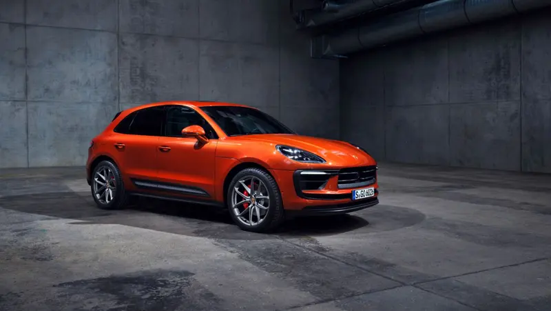 ภาพรถ Porsche Macan ของแท้จากสื่อทางการของผู้ผลิต ใช้ประกอบการเลือกไซซ์ยางให้ตรงรุ่น