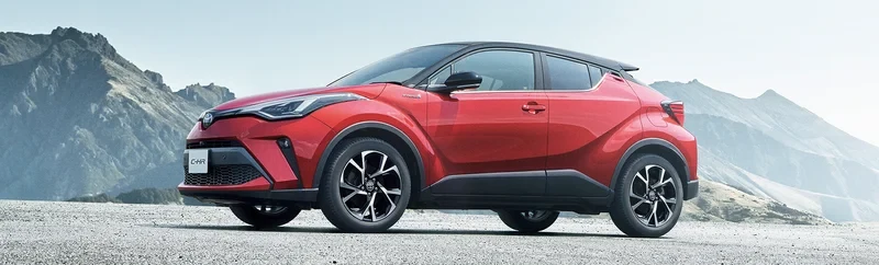 ภาพรถ Toyota C-HR ของแท้จากสื่อทางการของผู้ผลิต ใช้ประกอบการเลือกรุ่น