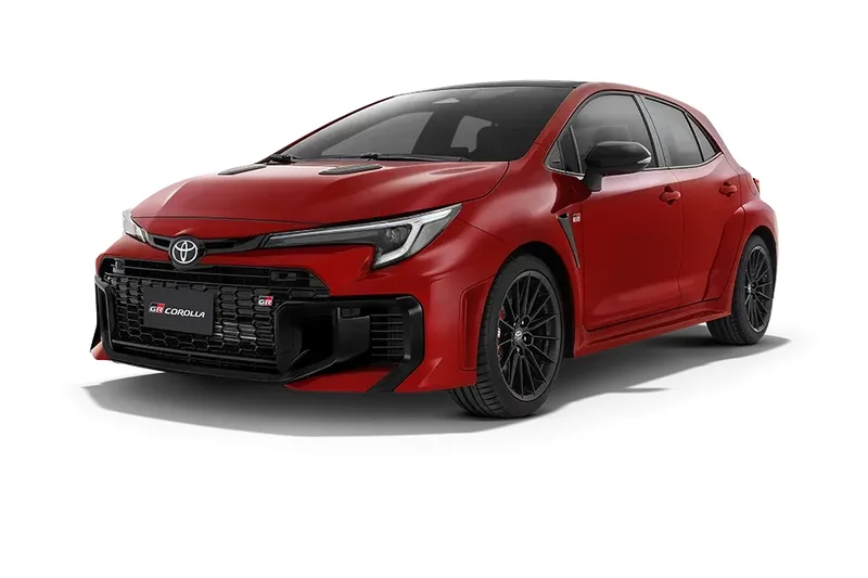ภาพรถ Toyota GR Corolla ของแท้จากสื่อทางการของผู้ผลิต ใช้ประกอบการเลือกไซซ์ยางให้ตรงรุ่น