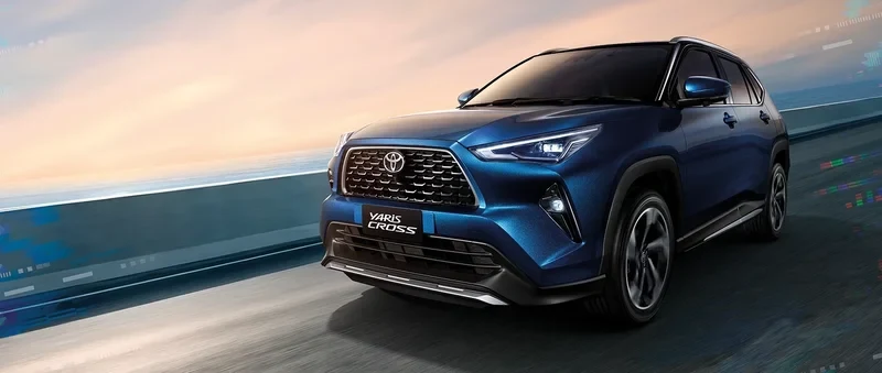 ภาพรถ Toyota Yaris Cross ของแท้จากสื่อทางการของผู้ผลิต ใช้ประกอบการเลือกรุ่น